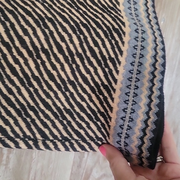 Nanette Lepore Black, Gray, and Tan Wool Sweater Dress Size XSmall - Picture 2 of 6